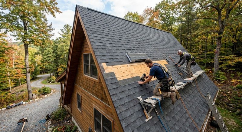 A Frame Roof Repair in Schuylkill County, PA