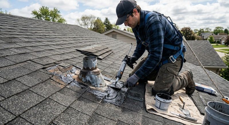 Asphalt Roof Leak Repair in New Ringgold, PA