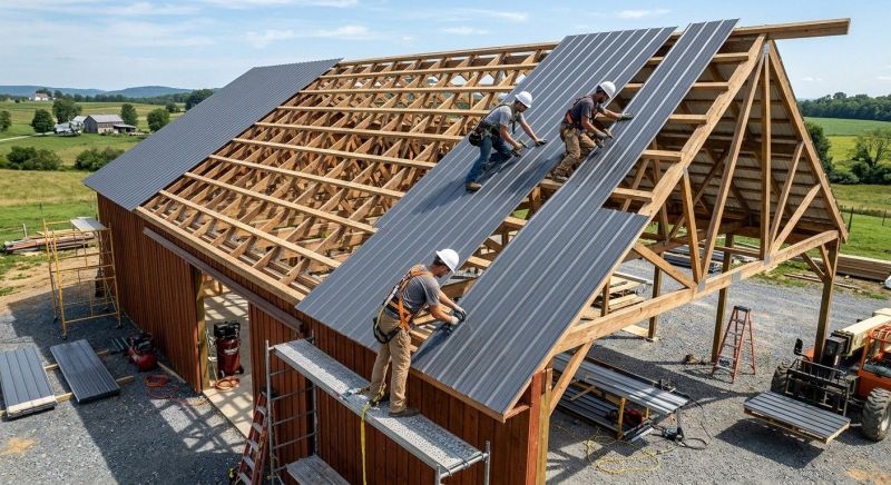 Barn Roof Installation in Schuylkill County, PA