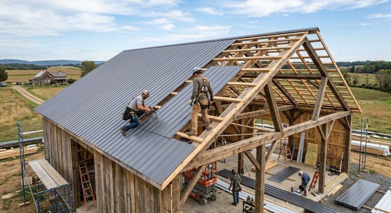 Barn Roof Installation in Schuylkill County, PA