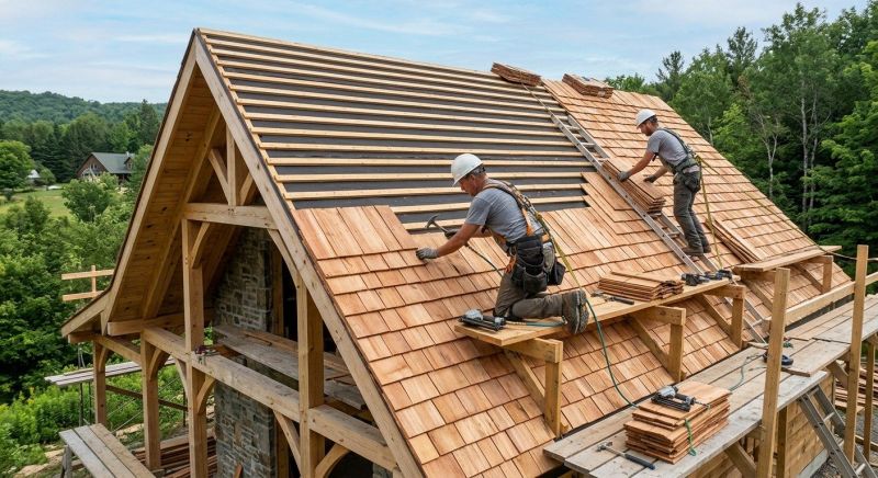 Cedar Shake Roof Construction in Minersville, PA