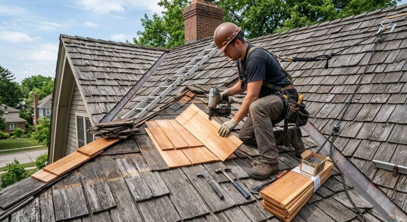 Cedar Shake Roof Repair in Shamokin, PA