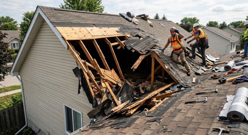 Collapsing Roof Repair in Schuylkill County, PA