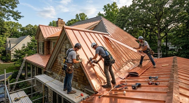Copper Roof Installation in Schuylkill County, PA