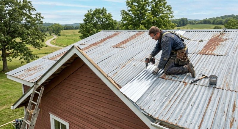 Corrugated Roof Repair in Hazleton, PA