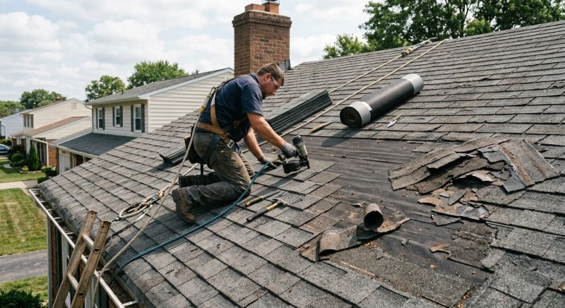 Damaged Roof Repair in Blandon, PA