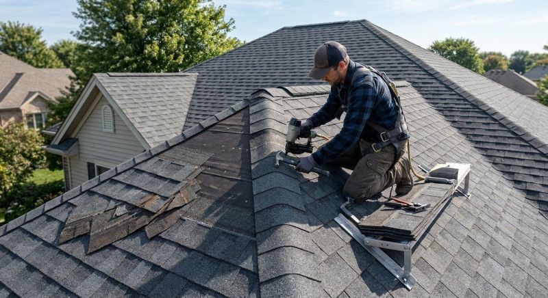 Hip Roof Shingle Repair in Schuylkill County, PA
