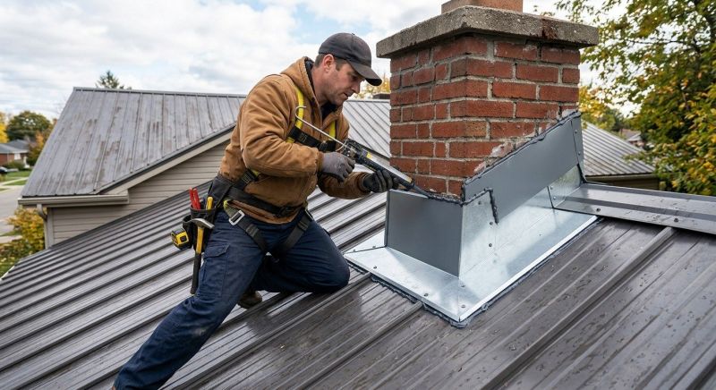 Metal Roof Flashing Repair in Schuylkill County, PA
