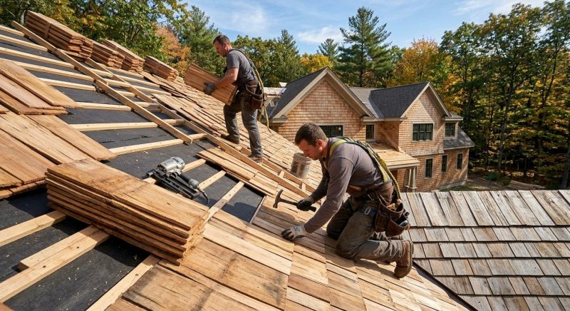 Natural Wood Roof Installation in Schuylkill County, PA