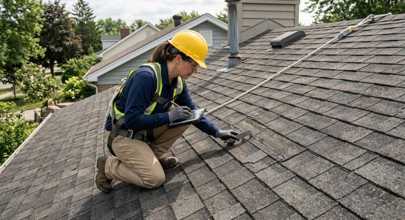 Roof Damage Inspection in Blandon, PA