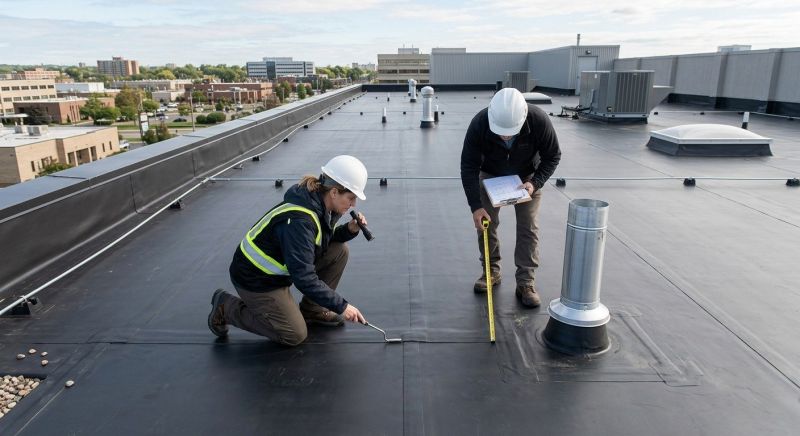 Rubber Roof Inspection in Schuylkill County, PA