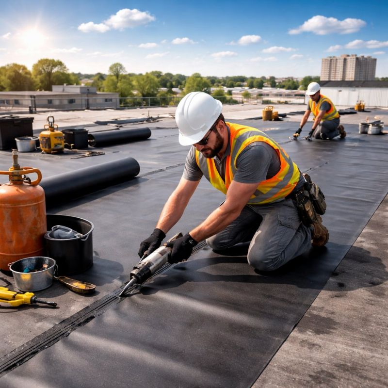 Rubber Roof Installation in Schuylkill County, PA