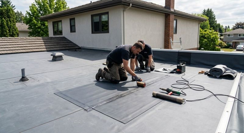 Rubber Roof Repair in Fleetwood, PA