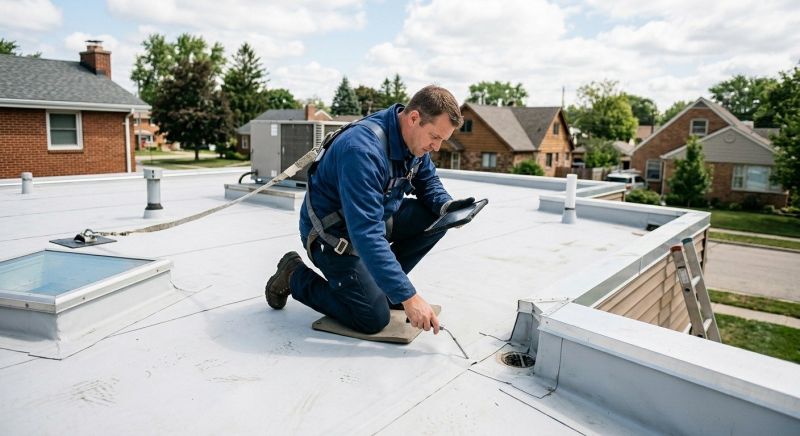 Single Ply Roof Inspection in Schuylkill County, PA