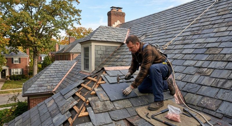 Slate Roof Repair in Schuylkill County, PA