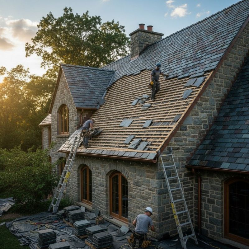 Slate Roof Replacement in New Ringgold, PA