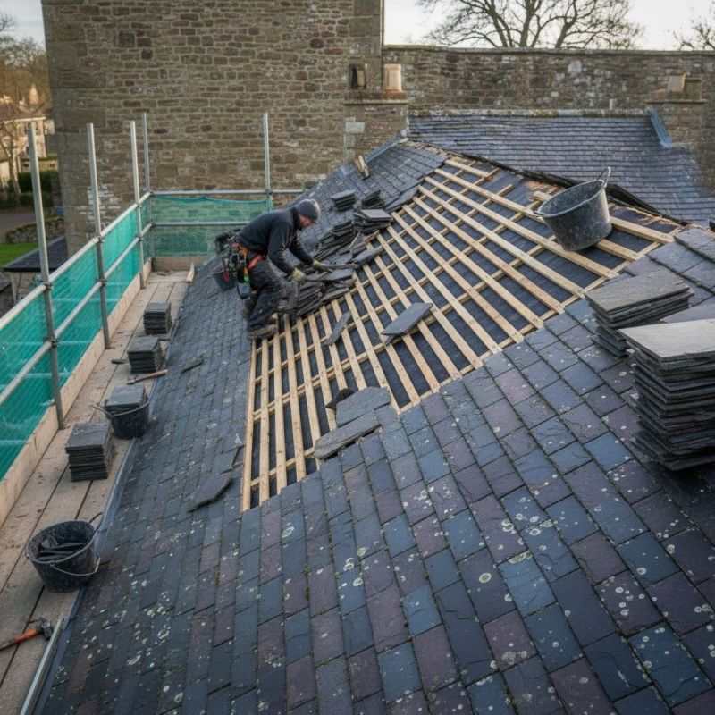 Slate Roof Replacement in Pine Grove, PA