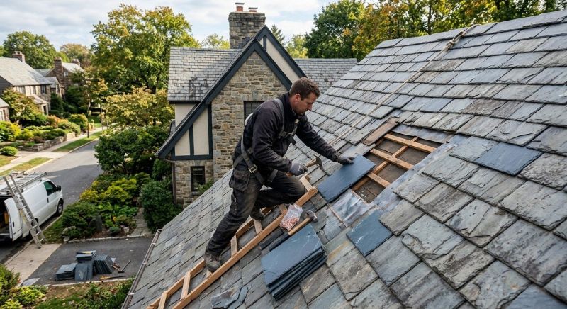 Slate Shingles Repair in Hazleton, PA