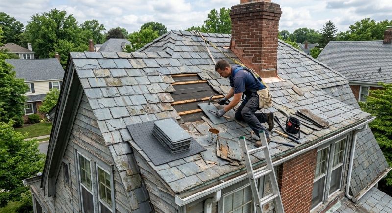 Slate Shingles Repair in Mount Carmel, PA