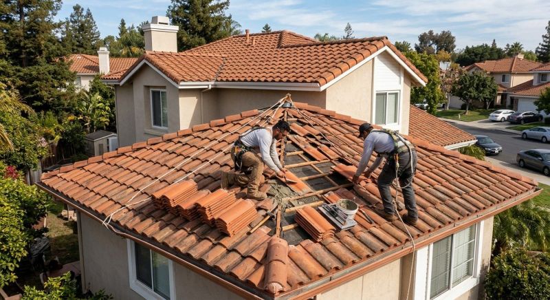 Spanish Tile Roof Repair in Schuylkill County, PA