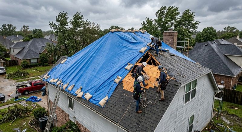 Storm Damage Roof Repair in Hamburg, PA