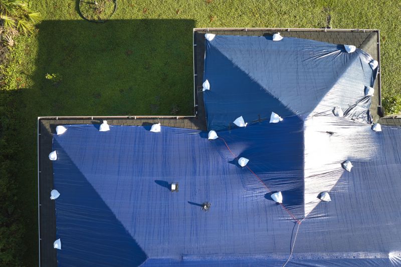 Storm Damage Roof Tarping in Schuylkill County, PA
