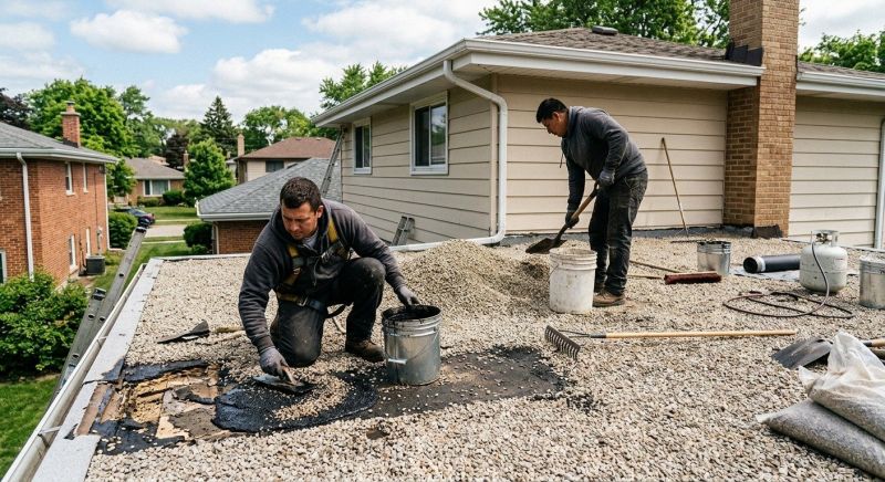 Tar And Gravel Roof Repair in Hazleton, PA