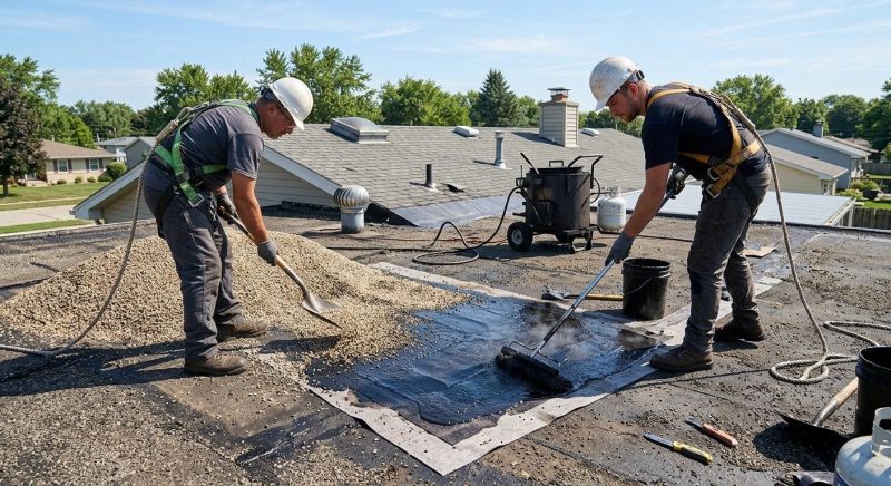 Tar And Gravel Roof Repair in Mount Carmel, PA