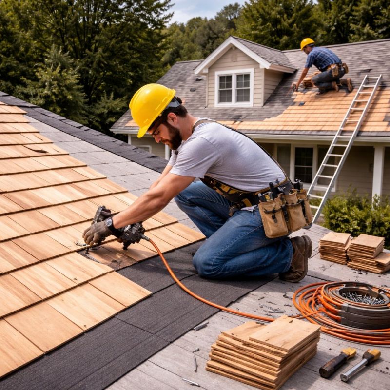 Wood Roofing Installation in Mifflinville, PA