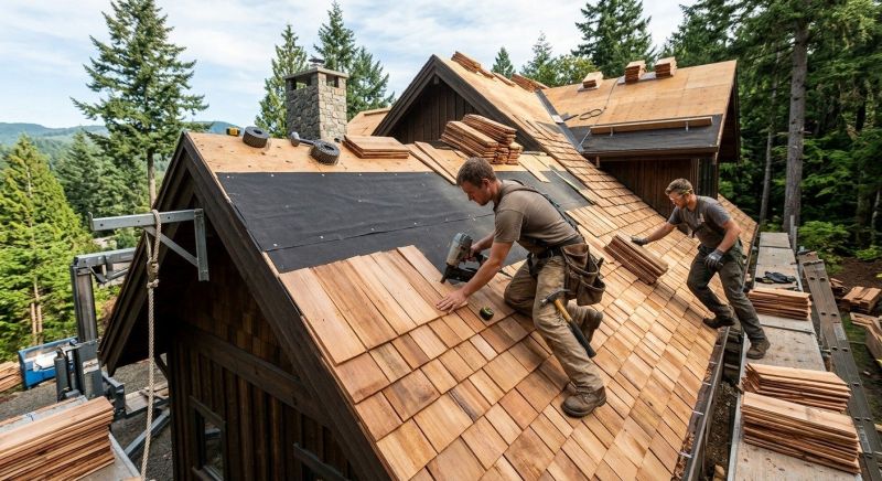 Wood Roofing Installation in Sheppton, PA