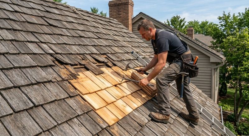 Wood Shake Roof Repair in Blandon, PA