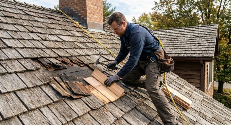 Wood Shake Roof Repair in Sacramento, PA