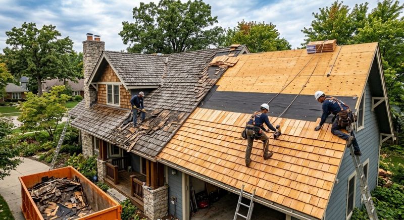 Wood Shake Roof Replacement in Hamburg, PA